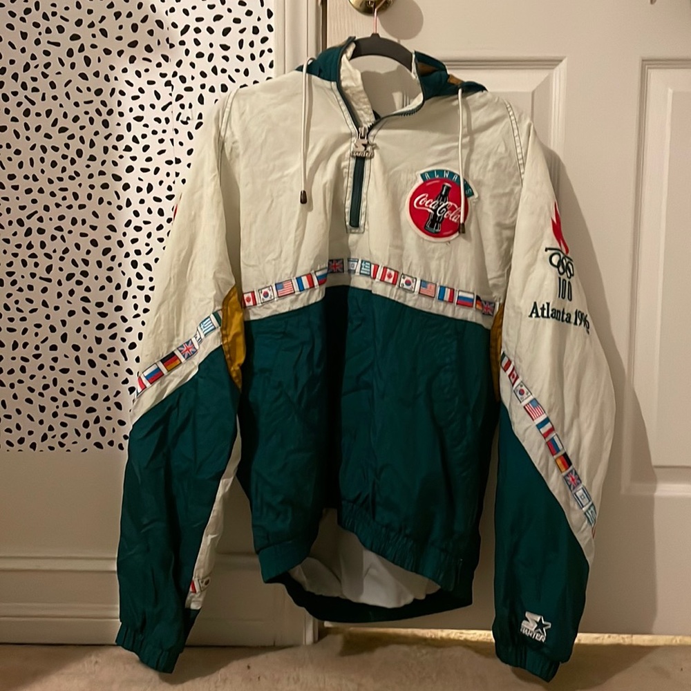 VINTAGE COCA-COLA 1996 OLYPICS WONDBREAKER